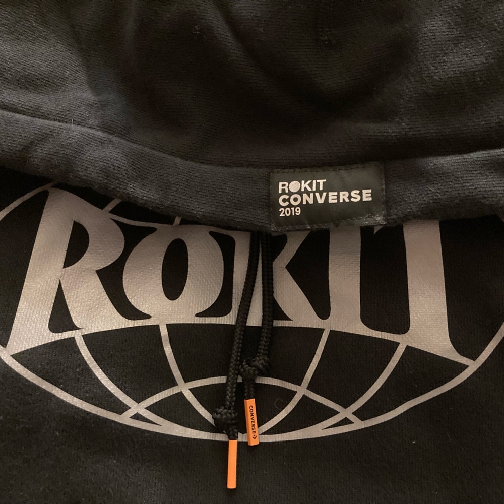 Converse X Rokit Pullover Crossover Splicing Black - image 2
